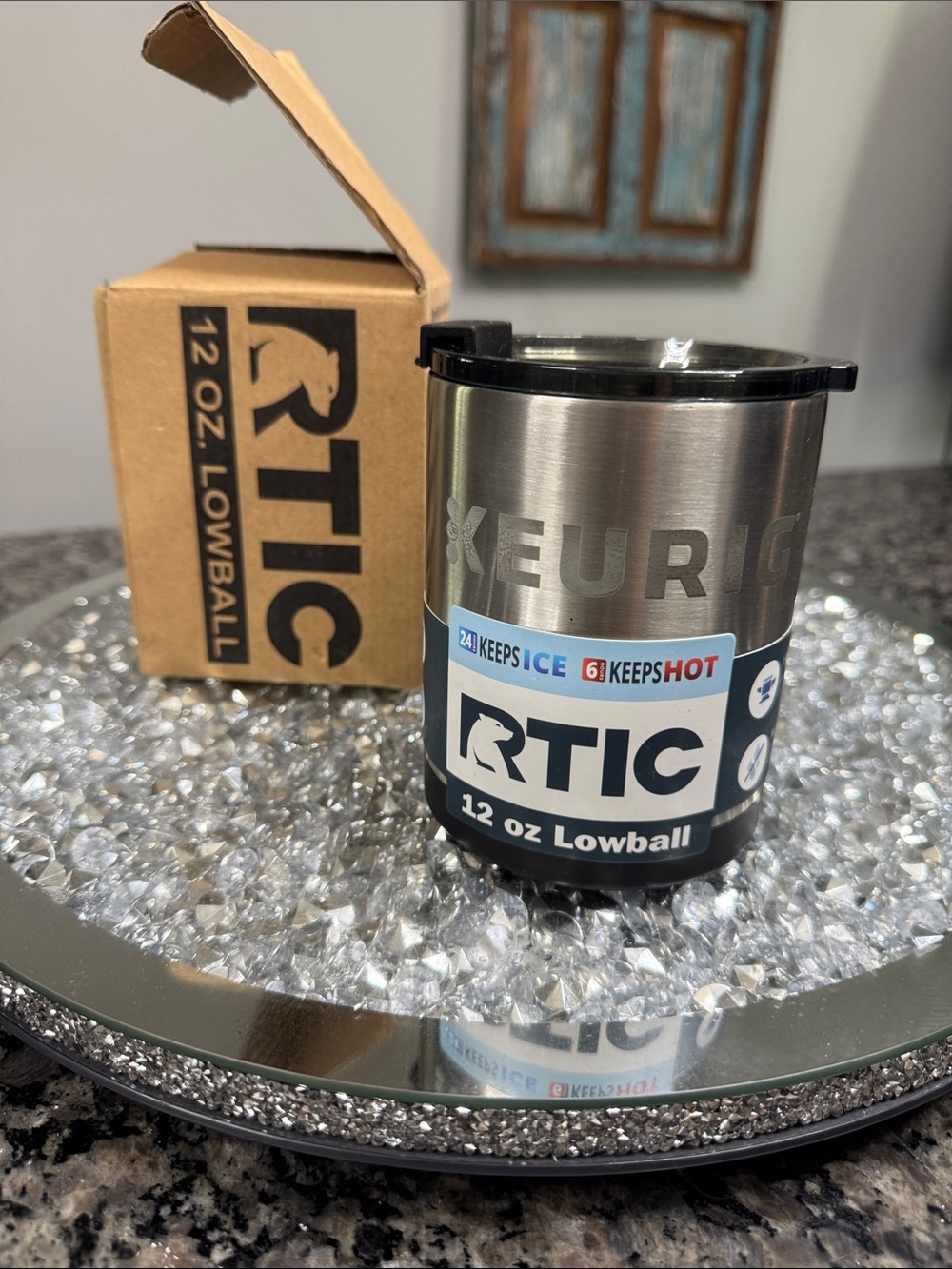 RTIC 12 oz Lowball Kuerig Stainless Steel Tumbler NWT